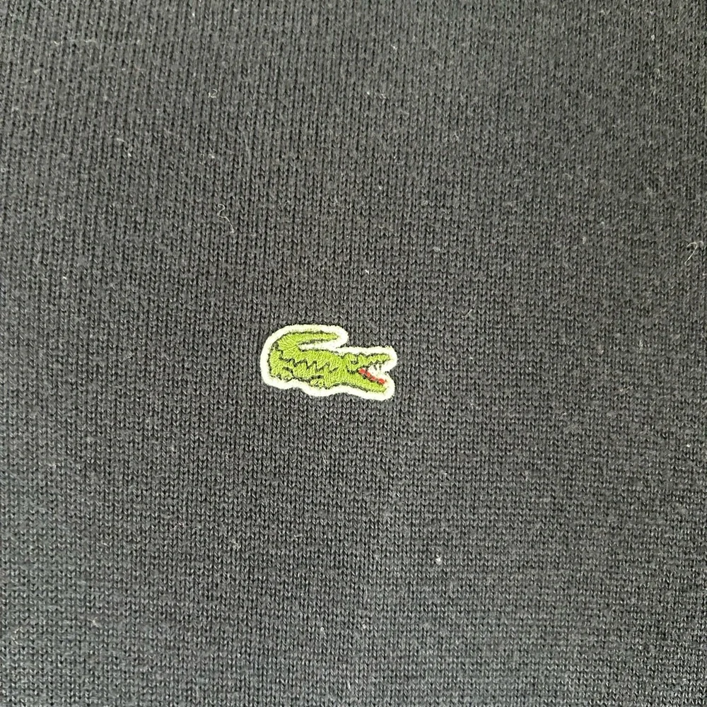 Lacoste men’s v- neck navy blue pullover cotton sweater - Picture 5 of 10